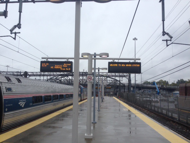 Platform and pole signage